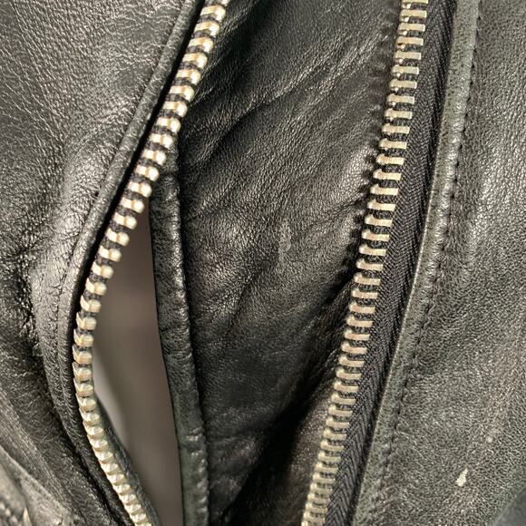 PERFECTO by SCHOTT Size XS Black Leather Motorcycle Jacket - Picture 9 of 11